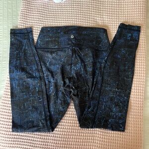 Lululemon Wunder Under Hi-Rise Tight 28" in City Lights Multi Black